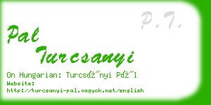 pal turcsanyi business card